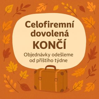 🧀 Jsme zpět! 🎉 Naše celofiremní dovolená skončila a od příštího týdne opět odesíláme všechny objednávky jako vždy –...